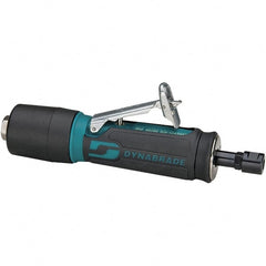 Dynabrade - 1/8 Inch Collet, 35000 RPM, Straight Handle, Rear Exhaust Straight Air Die Grinder - 27 CFM Air Consumption, 6.2 bar Air Pressure, 1/4 Inch Inlet, 0.4 HP - Exact Tooling