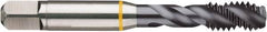 Guhring - #10-24 UNC 2B/3B Modified Bottoming Spiral Flute Tap - Cobalt, TiCN Finish, 2.382" OAL, Right Hand Flute, Right Hand Thread, H3, Series 4408 - Exact Tooling