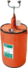 Guardian - 15 Gallon, 0.65 GPM Flow Rate at 80 PSI, Pressurized with Drench Hose, Portable Eye Wash Station - Exact Tooling