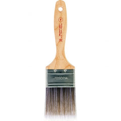Wooster Brush - 2-1/2" Flat Nylon/Polyester Varnish Brush - 2-15/16" Bristle Length, 6-1/2" Maple Beavertail Handle - Exact Tooling