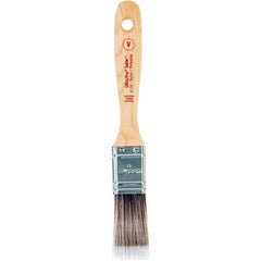 Wooster Brush - 1" Flat Nylon/Polyester Varnish Brush - 2-3/16" Bristle Length, 6-1/2" Maple Beavertail Handle - Exact Tooling