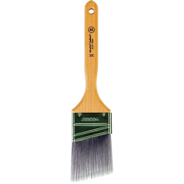 Wooster Brush - 2-1/2" Angled Synthetic Sash Brush - 2-15/16" Bristle Length, 7.77" Maple Fluted Handle - Exact Tooling