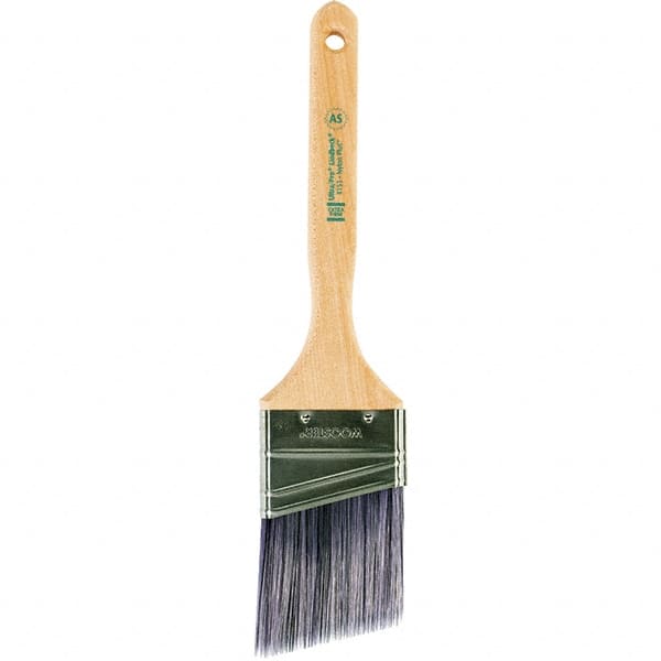 Wooster Brush - 2-1/2" Angled Synthetic Sash Brush - 2-15/16" Bristle Length, 7.88" Maple Fluted Handle - Exact Tooling
