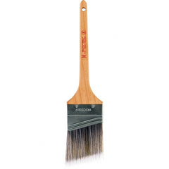 Wooster Brush - 2-1/2" Angled Nylon/Polyester Sash Brush - 2-11/16" Bristle Length, 8" Maple Rattail Handle - Exact Tooling