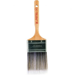 Wooster Brush - 2-1/2" Flat Nylon/Polyester Varnish Brush - 2-15/16" Bristle Length, 6-1/4" Maple Dowel Handle - Exact Tooling