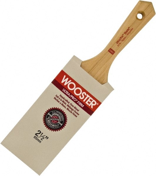 Wooster Brush - 3-1/2" Flat Nylon/Polyester Varnish Brush - 3-11/16" Bristle Length, 5-1/2" Maple Beavertail Handle - Exact Tooling