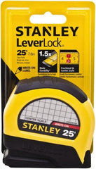 Stanley - 25' x 1" Tape Measure - 1/16" Graduation - Exact Tooling