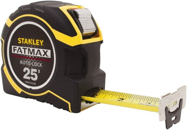 Stanley - 25' x 1-1/4" Tape Measure - 1/16" Graduation - Exact Tooling