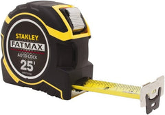 Stanley - 25' x 1-1/4" Tape Measure - 1/16" Graduation - Exact Tooling