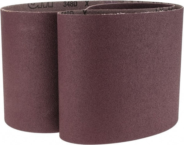 3M - 6" Wide x 48" OAL, 80 Grit, Aluminum Oxide Abrasive Belt - Aluminum Oxide, Coated, Cloth Backing, Series 341D - Exact Tooling
