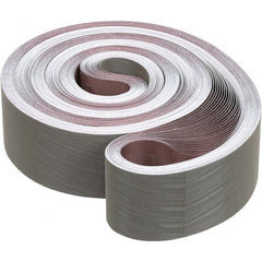3M - 3" Wide x 132" OAL, A30 Grit, Aluminum Oxide Abrasive Belt - Aluminum Oxide, Coated, Cloth Backing, Wet, Series 307EA - Exact Tooling