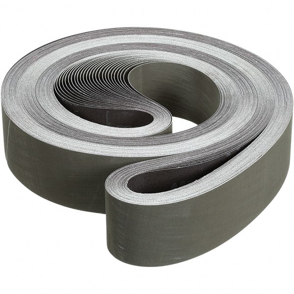 3M - 3" Wide x 132" OAL, A16 Grit, Aluminum Oxide Abrasive Belt - Aluminum Oxide, Coated, Cloth Backing, Dry, Series 237AA - Exact Tooling