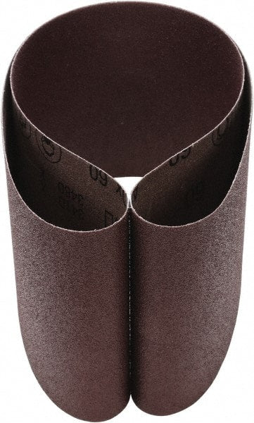 3M - 6" Wide x 48" OAL, 60 Grit, Aluminum Oxide Abrasive Belt - Aluminum Oxide, Coated, Cloth Backing, Series 341D - Exact Tooling