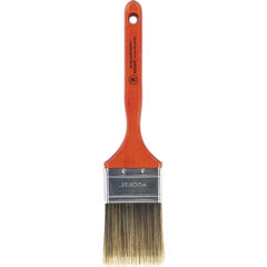 Wooster Brush - 2-1/2" Flat Nylon/Polyester Sash Brush - 2-15/16" Bristle Length, 7-3/16" Wood Fluted Handle - Exact Tooling