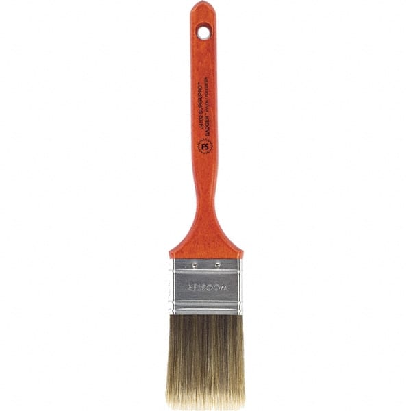 Wooster Brush - 2" Flat Nylon/Polyester Sash Brush - 2-11/16" Bristle Length, 7-3/16" Wood Fluted Handle - Exact Tooling