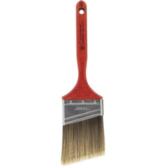 Wooster Brush - 3" Angled Nylon/Polyester Sash Brush - 3-3/16" Bristle Length, 7-3/16" Wood Fluted Handle - Exact Tooling