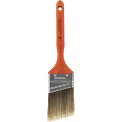 Wooster Brush - 2-1/2" Angled Nylon/Polyester Sash Brush - 2-15/16" Bristle Length, 7-3/16" Wood Fluted Handle - Exact Tooling