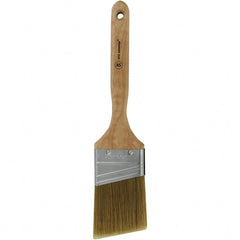 Wooster Brush - 2-1/2" Angled Hog Sash Brush - 2-15/16" Bristle Length, 7-1/8" Plastic Fluted Handle - Exact Tooling