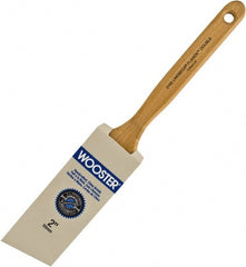 Wooster Brush - 2" Angled Hog Sash Brush - 2-11/16" Bristle Length, 7-7/8" Maple Fluted Handle - Exact Tooling