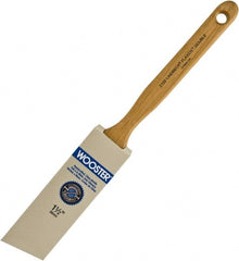Wooster Brush - 1-1/2" Angled Hog Sash Brush - 2-7/16" Bristle Length, 7-7/8" Maple Fluted Handle - Exact Tooling