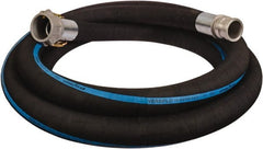 Alliance Hose & Rubber - 6" ID x 6.6 OD, 150 Working psi, Black Synthetic Rubber Water & Discharge Hose - Male x Female Camlock Ends, 20' Long, -25 to 200°F - Exact Tooling