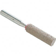 WALTER Surface Technologies - 3/8" Head Diam, Cylinder End, Silicon Carbide Mounted Point - Red, Fine Grade, 37,210 RPM - Exact Tooling