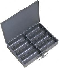 Durham - 13-3/8 Inches Wide x 2 Inches High x 9-1/4 Inches Deep Compartment Box - Steel , 8 Compartments - Exact Tooling
