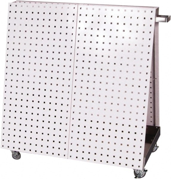 Triton - 21-1/4 Inches Wide x 39-1/4 Inches High x 36-3/4 Inches Deep A-Frame Double Sided Pegboard Tool Cart - 800 Lbs. Load Limit - Exact Tooling