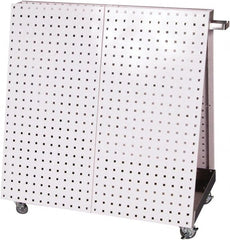 Triton - 21-1/4 Inches Wide x 39-1/4 Inches High x 36-3/4 Inches Deep A-Frame Double Sided Pegboard Tool Cart - 800 Lbs. Load Limit - Exact Tooling