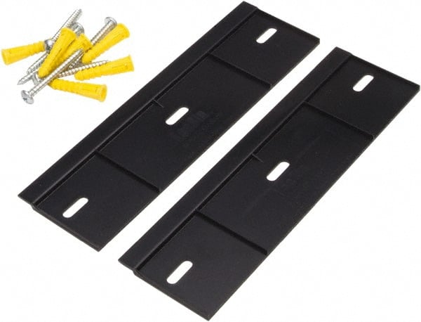 Triton - 3.3" Wide, Black Bin Hanging Rail - Use with LocBin - Exact Tooling