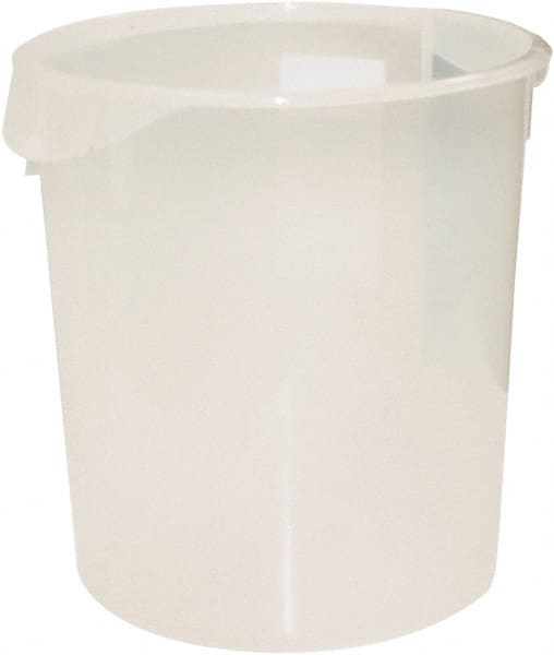 Rubbermaid - Round, Clear Polypropylene Food Storage Container - 14" High x 13.1" Wide - Exact Tooling