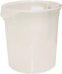Rubbermaid - Round, Clear Polypropylene Food Storage Container - 14" High x 13.1" Wide - Exact Tooling
