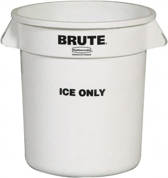 Rubbermaid - Round, White Polyethylene Food Storage Container - 17.1" High x 15.6" Wide - Exact Tooling