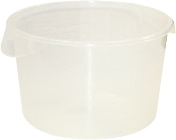 Rubbermaid - Round, Clear Polypropylene Food Storage Container - 8.1" High x 13.1" Wide - Exact Tooling