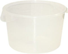 Rubbermaid - Round, Clear Polypropylene Food Storage Container - 8.1" High x 13.1" Wide - Exact Tooling