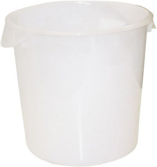 Rubbermaid - Round, White Polyethylene Food Storage Container - 11.9" High x 13.1" Wide - Exact Tooling
