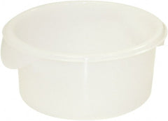 Rubbermaid - Round, White Polyethylene Food Storage Container - 10.6" High x 10" Wide - Exact Tooling
