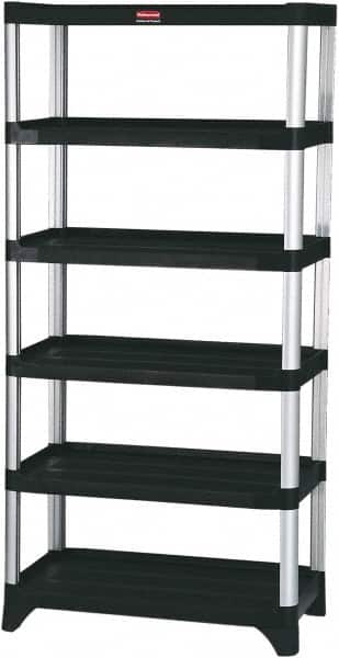 Rubbermaid - 73" High x 20" Wide x 35" Deep, 6 Shelf Structural Plastic Open Shelving - 20 Inches Wide x 73 Inches High x 35 Inches Deep, 800 lbs. Limit - Exact Tooling
