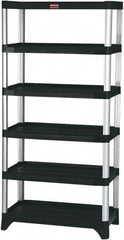 Rubbermaid - 73" High x 20" Wide x 35" Deep, 6 Shelf Structural Plastic Open Shelving - 20 Inches Wide x 73 Inches High x 35 Inches Deep, 800 lbs. Limit - Exact Tooling