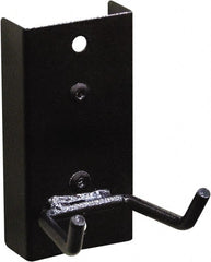 Triton - 4" Long Double Prong Tool Holder Pegboard Hook - 2" Projection, Steel - Exact Tooling