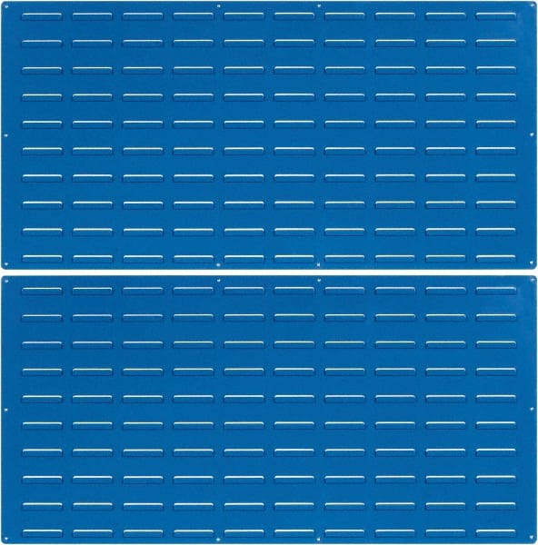Triton - 48" Wide x 24" High, Blue Louvered Bin Panel - Use with LocBin - Exact Tooling