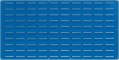 Triton - 48" Wide x 24" High, Blue Louvered Bin Panel - Use with LocBin - Exact Tooling