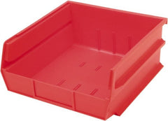 Triton - 10-7/8" Deep, Red Polypropylene Hopper Stacking Bin - 5" High x 11" Wide x 10-7/8" Long - Exact Tooling