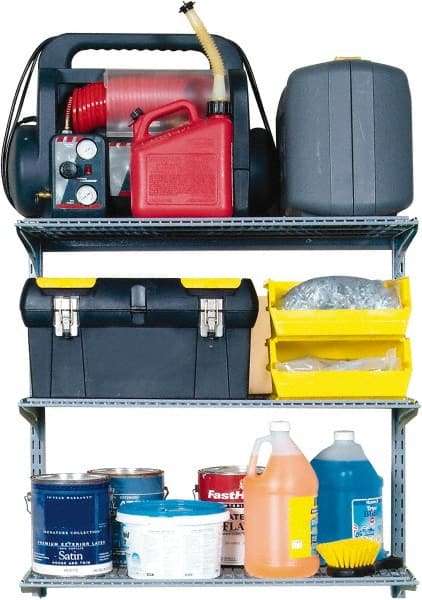 Triton - 18" Wide, 32" High, Open Shelving Accessory/Component - Steel, Epoxy Coated Finish, 34" Long, Use with 1700 Storability Series - Exact Tooling