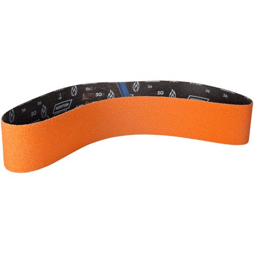 4″ × 54″ SG Blaze R980P Narrow Belt 80 Grit Ceramic Alumina - Exact Tooling