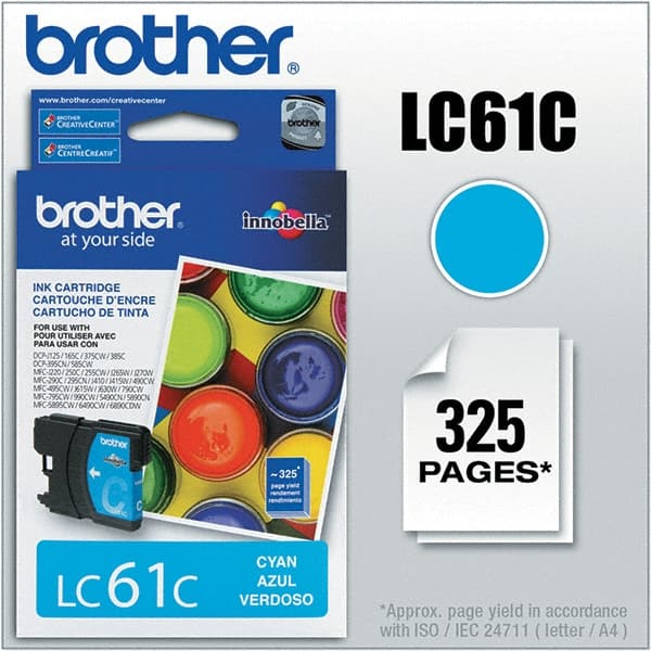 Brother - Cyan Ink Cartridge - Use with Brother DCP-J140W, 165C, 375CW, 385C, 395CN, 585CW, MFC-250C, 255CW, 290C, 295CN, 490CW, 495CW, J615W, 775CW, 790CW, 795CW, 990CW - Exact Tooling