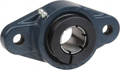 Value Collection - 1-3/8" ID, 6-11/32" OAL x 1-13/16" OAH 2-Bolt Flange - 3,461 Lb Static Cap, 5,777 Lb Dyn Cap, 5-1/8" Btw Mnt Hole Ctrs, 3/4" Base-to-Ctr Ht, Cast Iron - Exact Tooling