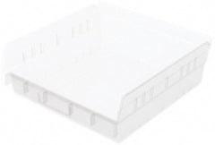 Akro-Mils - 11-5/8" Deep, Clear Hopper Shelf Bin - 4" High x 11-1/8" Wide x 11-5/8" Long - Exact Tooling