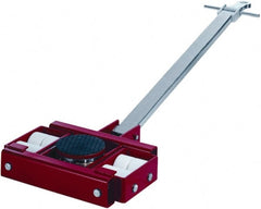 GKS - 44,000 Lb Capacity Steel Machine Dolly - 28.7" Long x 29.4" Wide x 7.1" High, 5-1/2" Wheels - Exact Tooling