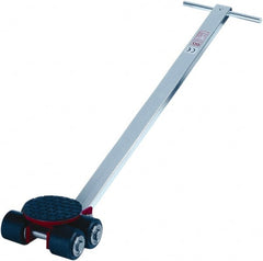GKS - 6,600 Lb Capacity Steel Machine Dolly - 10.6" Long x 9.1" Wide x 4.3" High, 3.3" Wheels - Exact Tooling